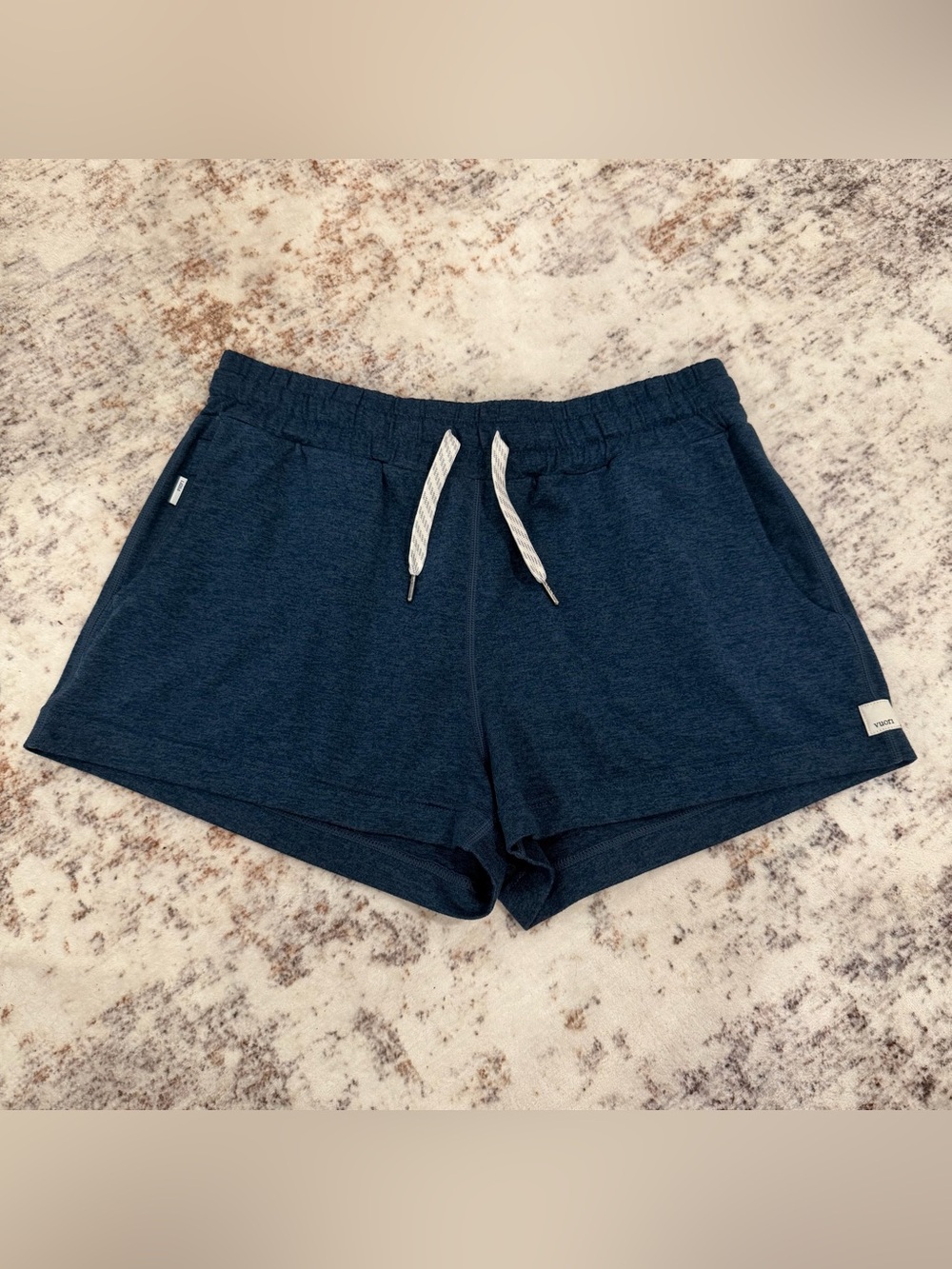Vuori Athletic Shorts, Blue Lounge Shorts, Performance Shorts | Women’s Small
